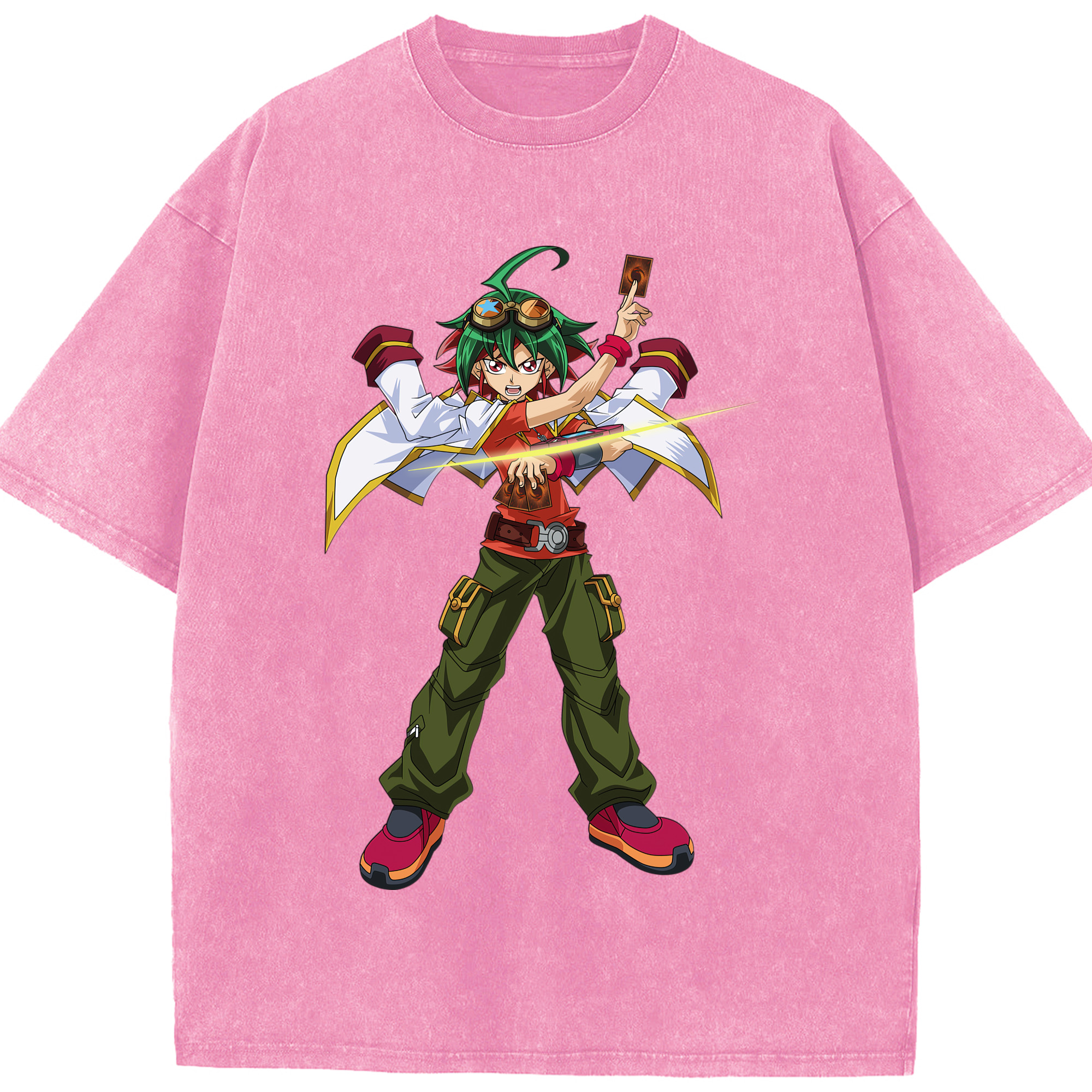 （画像用） 遊☆戯☆王 Yu-Gi-Oh! 綿100% ヴィンテージ風 半袖Tシャツ（フロントプリント）